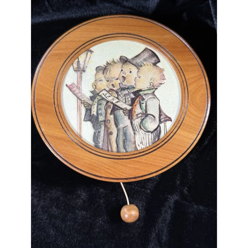 Vintage Hummel Collectable Reuge Swiss Pull String Wall Hanging Music Box‎ Works